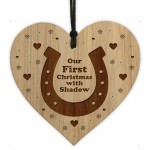 Horse First Christmas Decoration 1st Engraved Wood Personalised