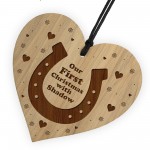 Horse First Christmas Decoration 1st Engraved Wood Personalised