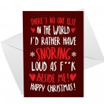 Funny Christmas Card For Boyfriend Husband Joke Card