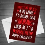 Funny Christmas Card For Boyfriend Husband Joke Card