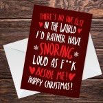 Funny Christmas Card For Boyfriend Husband Joke Card