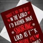 Funny Christmas Card For Boyfriend Husband Joke Card