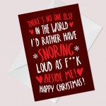 Funny Christmas Card For Boyfriend Husband Joke Card