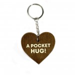 Pocket Hug Tokens Heart Hugs to Loved Ones Keepsake Keyring