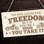 Biker Gift For Birthday Christmas Engraved Wood Garage Man Cave