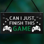 Gaming Sign For Son Brother Dad Funny Boys Bedroom Sign