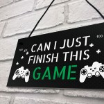 Gaming Sign For Son Brother Dad Funny Boys Bedroom Sign