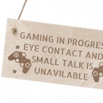 Funny Gaming Sign For Boys Bedroom Engraved Wood Sign Gamer