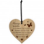 Braver Stronger Beautiful Wooden Plaque Friendship Gift