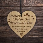 Teacher Gifts For Him Her Engraved Wood Heart Gift For Teacher