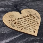 Sister Gifts BEST FRIEND Gift Engraved Heart Sister Gift Ideas