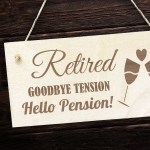 Retirement Gifts For Women Men Hanging Wood Plaque Grandad Nan