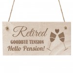 Retirement Gifts For Women Men Hanging Wood Plaque Grandad Nan