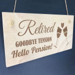 Retirement Gifts For Women Men Hanging Wood Plaque Grandad Nan