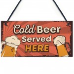 Funny Pack of 3 Retro Bar Signs For Home Bar Man Cave Beer