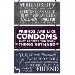 Pack Of 3 Friendship Plaques Gift For Best Friend Birthday Xmas