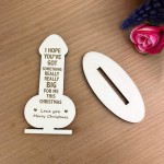 Christmas Funny Gifts For Husband Boyfriend Plaque Novelty Gift