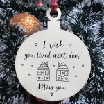 Best Friend Miss You Gifts Wood Bauble Best Friend Christmas