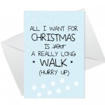 Funny Christmas Card From Dog Pet Christmas Cards Dog Mum Dad 