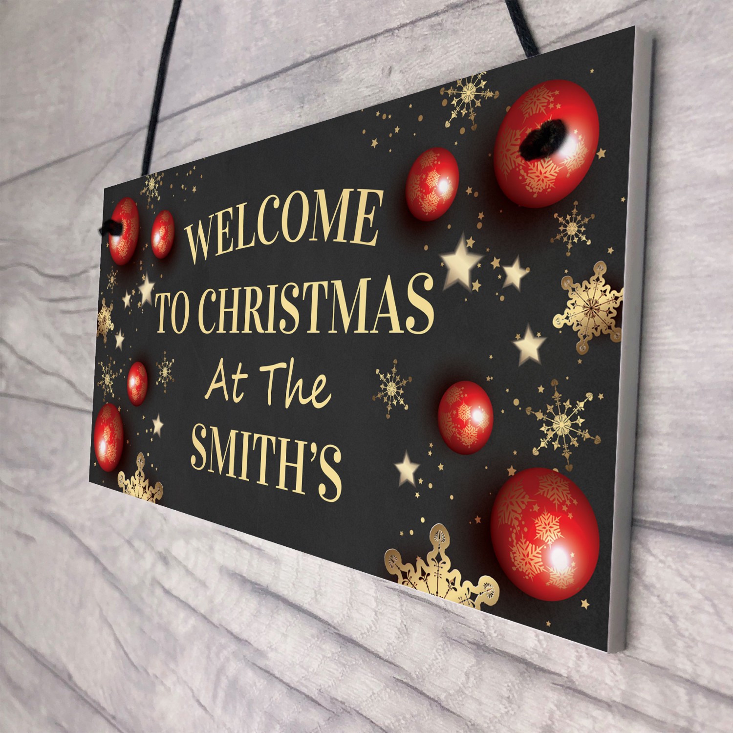 personalized christmas door signs