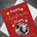 Personalised Christmas Card For Mum Photo Card For Her Mum