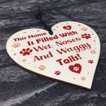 Dog Gift Wooden Hanging Heart Plaque Gift Perfect for Dog Lovers