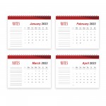 Desk Calendar 2023 Flip Over Month To View Monthly Desktop