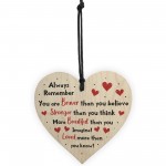 Inspirational Gift For A Friend Wood Heart Gift For Best Friend