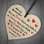 Inspirational Gift For A Friend Wood Heart Gift For Best Friend