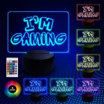 IM GAMING Novelty Gamer LED Plaque Gaming Bedroom Light Gift