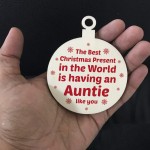 Auntie Gifts For Christmas Aunt Aunty Gifts Wooden Bauble