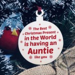 Auntie Gifts For Christmas Aunt Aunty Gifts Wooden Bauble