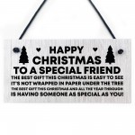 Christmas Gift For Special Friend Friendship Sign Gift