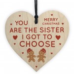 Best Friend Heart Hanging Sign Christmas Decoration Sister Gifts