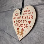 Best Friend Heart Hanging Sign Christmas Decoration Sister Gifts