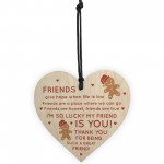 Best Friend Gift Poem Heart Christmas Decoration Friend Gift BFF