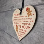 Best Friend Gift Poem Heart Christmas Decoration Friend Gift BFF