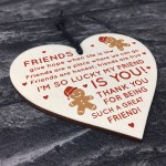 Best Friend Gift Poem Heart Christmas Decoration Friend Gift BFF