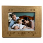 Babys First 1st Christmas Gift Photo Frame Personalised Son Gift