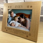 Babys First 1st Christmas Gift Photo Frame Personalised Son Gift