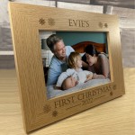 Babys First 1st Christmas Gift Photo Frame Personalised Son Gift