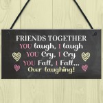 Best Friend Sign Funny Friendship Gift Thank You Birthday Xmas