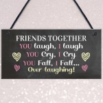 Best Friend Sign Funny Friendship Gift Thank You Birthday Xmas