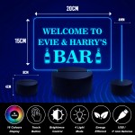 NEON BAR SIGN Personalised Pub Club Bar Sign Alcohol Beer Gift