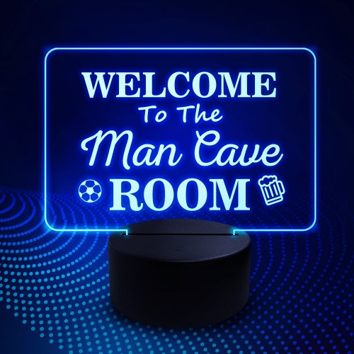 Man cave deals signs led