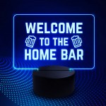 LED Home Bar Sign Neon Light Up Plaque For Home Bar Man Cave