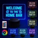 LED Home Bar Sign Neon Light Up Plaque For Home Bar Man Cave