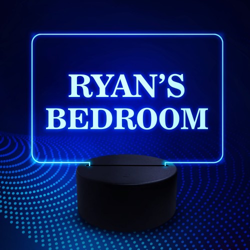 Personalised Neon Light Up Bedroom Sign Christmas Gift For Boys 