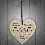 Personalised Family Of Three Four Bauble Xmas Ornament