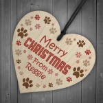 Personalised Merry Christmas From The Dog Funny Novelty Bauble